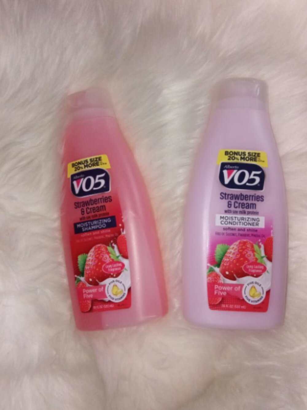 Alberto VO5 Power of 5 Shampoo & Conditioner Strawberries & Cream 18OZ